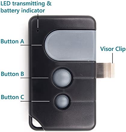 2 Replacement for Sears Craftsman LiftMaster Chamberlain (139.53753) 371LM (139.53681) 971LM (139.53879) 81LM 891LM 893MAX Garage Door Opener Remote (Solidremote L-Visor-2)