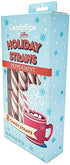 CandySips Candy Straws, Peppermint, 8 Straws, Pack of 2
