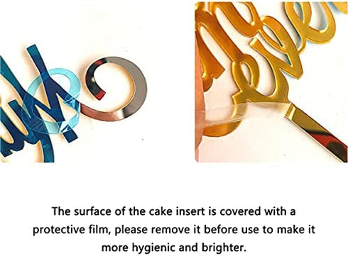 Balloon Birthday Cake Topper Mini Balloon Garland Cake Topper Confetti Acrylic Happy Birthday Cupcake Topper for Birthday Cake Supplies Decorations