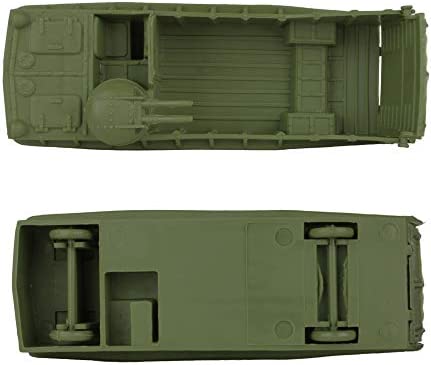 BMC Classic Marx Landing Craft - 4pc Tan vs. OD Green Plastic Army Men Vehicles