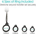 PD Catheter Lanyard Peritoneal Dialysis Holder Adjustable Length Secure Necklace Belt Accessories Women Men (2PCS Lanyards + 4PCS Silicone Rings)