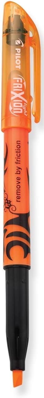 PILOT FriXion Light Erasable Highlighters, Chisel Tip, Orange Ink, 12-Pack (46504)