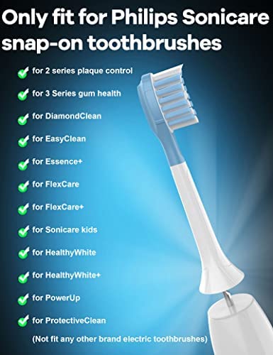 Ofashu Replacement Toothbrush Heads for Philips Sonicare DiamondClean C1 C2 C3 G3 W3 4100 5100 HX9044 HX9024, White, 8 Packs Sonic Electric Brush Refill Head
