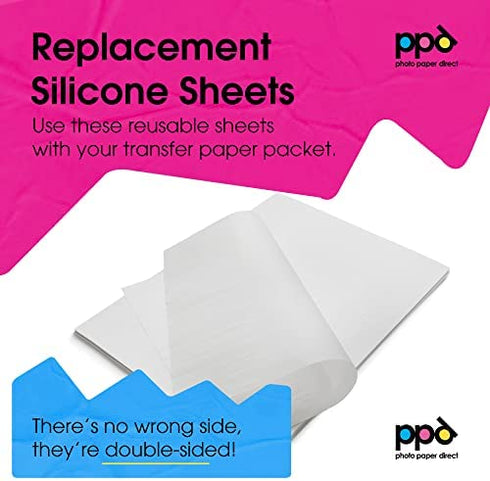 PPD Silicon Papers for T Shirt Transfer Iron or Heat Press - 10 Sheets PPD-102