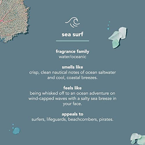 Method Men Aluminum Free Deodorant, Sea + Surf, 2.65 oz, 2.65 Fl oz