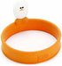 MSC International Joie Eggy 3.5" Non-Stick Silicone Compact Egg Ring with Folding Handle, Orange