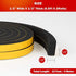Weather Stripping Door Seal Strip,High Density Foam Tape,Doors and Windows Insulation Soundproofing Weatherproof,Self Adhesive Rubber Weatherstrip Door Seal Strip (1/2''W X 1/2''T X 13'L)