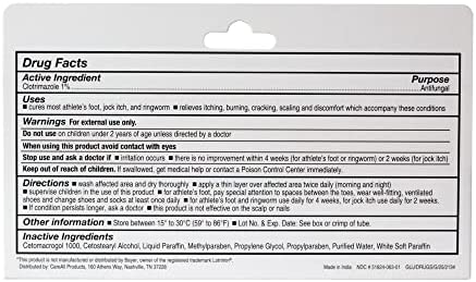 CareAll (4 Pack) 1.0 oz. Clotrimazole Antifungal Cream 1%, Cures Most Athlete’s Foot, Jock Itch and Ringworm