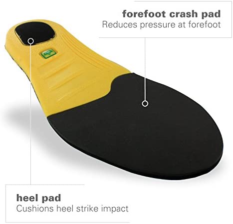 Spenco Polysorb Heavy Duty Maximum All Day Comfort and Support Shoe Insole,Gold Women's 9-10.5/Men's 8-9.5