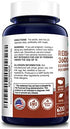 Reishi Mushroom Extract 3600 mg 200 Veggie Caps (Vegan, Non-GMO & Gluten-Free)