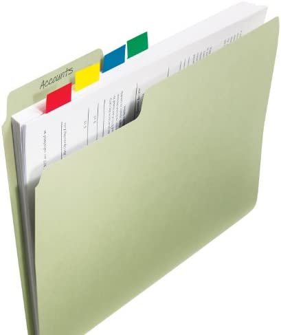 Post-it Flags, 50/Dispenser, 2 Dispensers/Pack, 1 in Wide, Green (680-GN2)
