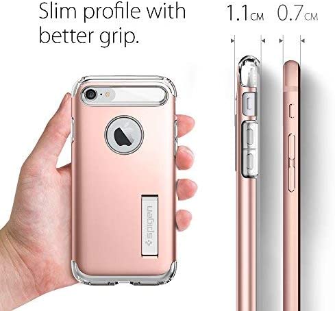 Spigen Slim Armor Designed for Apple iPhone 7 (2016) / Designed for iPhone 8 Case (2017) - Rose Gold