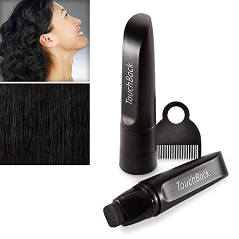 TouchBack PRO Gray Root Touch Up Marker Applicator - Real Hair Color Rich Black