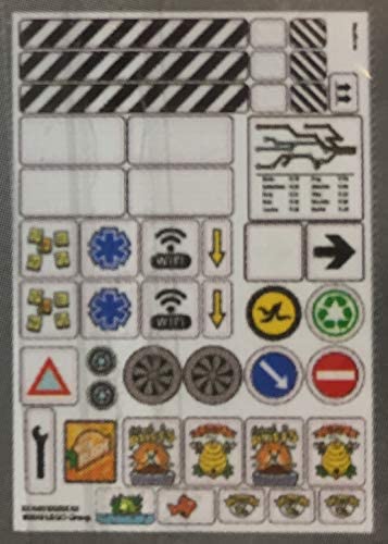 LEGO Signs and Decals Accessories (Xtra) 17 Total Pieces with 5 Decal Sheets