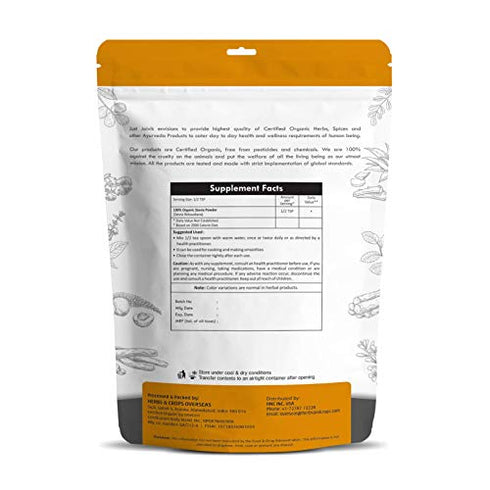 100% Organic Stevia Leaf Powder- An Organic Substitute to Sugar (227g / 0.5 LB / 08 oz)