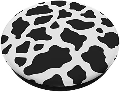 Cow Black And White Print PopSockets PopGrip: Swappable Grip for Phones & Tablets
