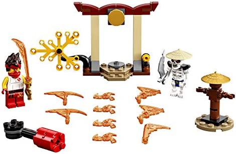 LEGO NINJAGO Epic Battle Set – Kai vs. Skulkin 71730 Building Kit; Ninja Playset Featuring a Spinning Battle Toy, New 2021 (61 Pieces)