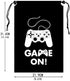 AhlsenL 24 Pack Video Game Party Supplies Gaming Party Bags Drawstring Bags Gaming Party Decorations for Kids Video Game Themed Birthday Party (Game ON!)