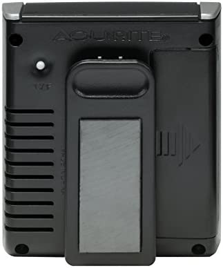 AcuRite 00613 Digital Hygrometer & Indoor Thermometer Pre-Calibrated Humidity Gauge, 3" H x 2.5" W x 1.3" D, Black