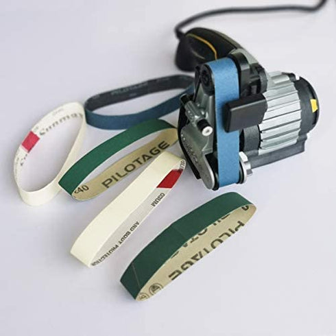 Tonmp 18 PCS Knife Sharpener Sanding Belts, 3/4 x 12 Inch Replacement Sander Belt Kit for Work Sharp Knife Ken Onion Edition Sharpener Tool (18 Pack)