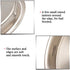 Enconker 6 Pack Closet Door Finger Pull 2-1/8”, Sliding Door Hardware Satin Nickel, Round Insert Bypass Closet Door Handle, Easy Snap-in Installation for 5/16”Depth x 2-1/8" Diameter Opening Hole