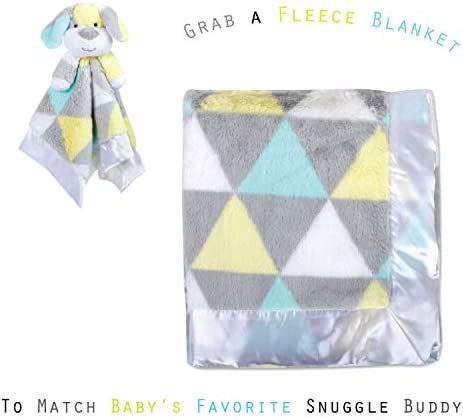 Minky Animal Snuggler Lovey Blanket for Kids, Babies, Boys, Girls, Gender Neutral Security Blanket with Stuffed Animal