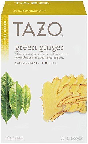 Tazo Green Tea Ginger -- 20 Tea Bags - 2 pc