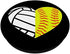 Volleyball Softball Heart PopSockets Swappable PopGrip