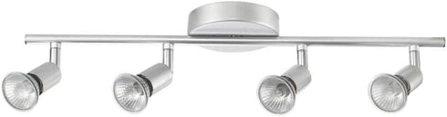 Globe Electric 58932 Payton Collection 4 Bar Track Light, Matte Silver