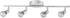 Globe Electric 58932 Payton Collection 4 Bar Track Light, Matte Silver