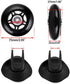OwnMy 75 x 24mm Luggage Suitcase Replacement Wheels, Rubber Swivel Caster Wheels Bearings Repair Kits, Set of 2