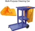 E-House Replacement Janitorial Cart Bag, Waterproof High Capacity Thickened Housekeeping Commercial Janitorial Cleaning Cart Bag, 16 x 11 x 27inches