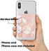 uCOLOR Phone Card Holder PU Leather Wallet Pocket Credit Card ID Case Pouch 3M Adhesive Sticker on iPhone Samsung Galaxy Android Smartphones (Rose Gold Glitter White Marble)
