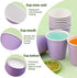 Mnuizu 50 Pack 3 oz Purple Paper Cups,Disposable Bathroom Cups,Mouthwash Cups,Espresso Cups,Small Paper Cups Ideal for Bathroom,Party,Picnic etc.(Purple)