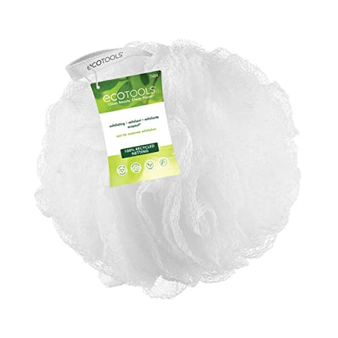 EcoTools Exfoliating Ecopouf (Pack of 6) Fine Netting Pouf; Rich Lather, Gentle Cleansing, and Exfoliation for Smoother, Softer Skin; Self Care Through Skin Care, Assorted