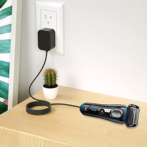 For Braun Charger,12V Braun Power Cord Compatible with Braun Shaver Series 3/7/5/1/9, Braun Razor Charger Cord for 3040s 310s 340S; 5190cc 5040s; 740S 7865cc; 9290cc 9095cc and more