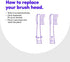 SmileDirectClub Electric Toothbrush Brush Head and Battery Refill