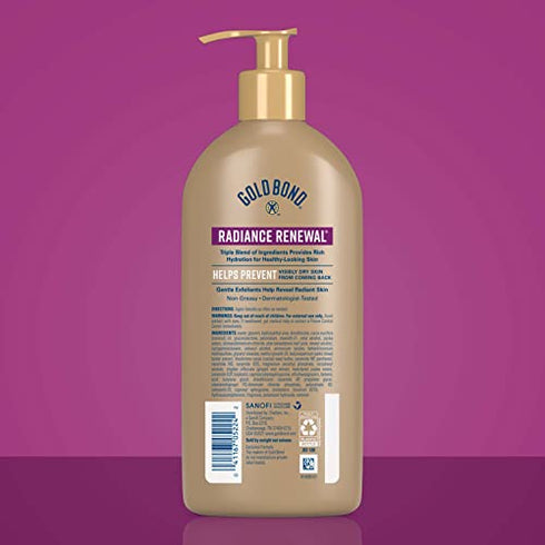 Gold Bond Ultimate Radiance Renewal Hydrating Lotion for Visibly Dry Skin, Family Size 14 oz.