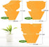 36 Pack Fruit Fly Gnat Traps for Indoor Outdoor Plants, Orange Fungus Gnats Killer for indoors Houseplants, Flying Insect Mosquitoes Catcher