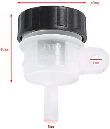 LE LEFOSSI Universal Motorcycle Foot Rear Brake Master Cylinder Tank Oil Cup Fluid Bottle Reservoir