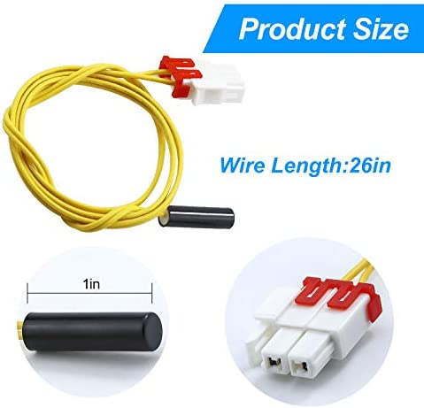 DA61-06796A Clip Drain Evaporator for Sam-sung Refrigerator Defrost Drain Clip AP5579885,with Defrost Temp Sensor DA32-0006W,Refrigerator Defrost Sensor DA32-00006S