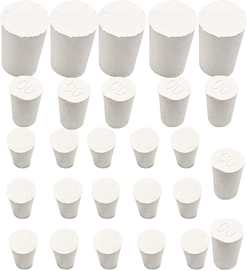 27PCS Rubber Stopper for Salt and Pepper Shakers, Ceramics Piggy Bank 3 Sizes Replacement Round Rubber Stoppers, Rubber Hole Plug, Rubber Insert Salt Pepper Shaker Jars Jugs Crafts Holes