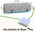 Luxja Dust Cover Compatible with Cricut Explore Air and Explore Air 2, Dust Cover with Back Pockets, Gray Dots