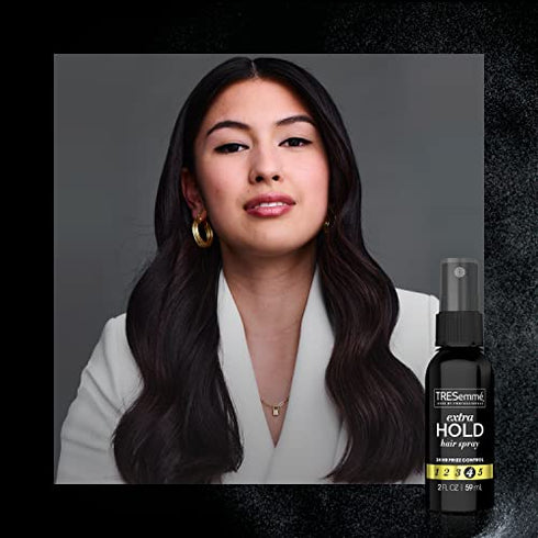 TRESemmé Tres Two Spray with Extra Hold Non-Aerosol Hairspray, Travel Size, Extra-Firm Control, Strong Hold with Touchable Feel, Humidity Resistant, Frizz Control, 2 pk – 2 oz Bottles