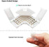 4 Pin LED Strip Connectors 10mm for 5050 RGB LED Strip Lights,AWSOM LED Strip Lights Connectors 4 Pin,10mm Wide,10X L Shape Connectors, 10X Strip to Strip Connectors