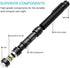 INFRAY LED Rechargeable Pen Flashlight, Pocket-Sized Penlight with Super Bright CREE LED, Adjustable Focus, IPX5 Water-Resistant, NiMH Battery Included, 2 Modes (High/Low)
