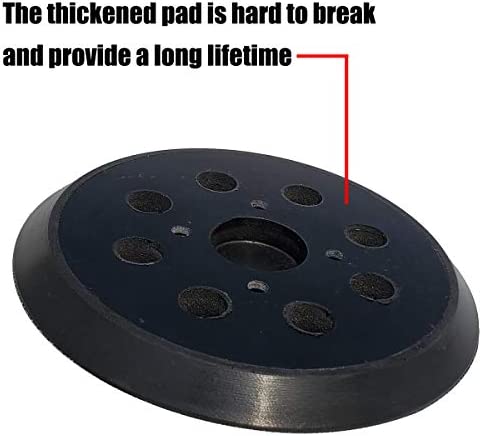 5" Hook and Loop Sander Pad for Ridgid R2600, R2601 Random Orbit Sanders - Replacement for Pad Part Number 300527002 - with Extra Hard Backing