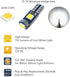 WLJH 10 Pack White Canbus T5 Led Bulb 2721 37 74 Wedge Lamp PC74 Twist Sockets Dash Dashboard Lights Instrument Panel Cluster Leds Car Replacement
