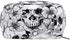 ZOEO Makeup Pouch Sugar Skull Mexican Floral Halloween Mini Makeup Bag Organizer Travel Zip Toiletry Bag Small Cosmetic Train Case Beauty Bag for Teens Girls Women Black White