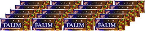 Falim Sugarless Plain Gum, Fruit Mix Flavoured, 20 Pack, 100 Pieces Each